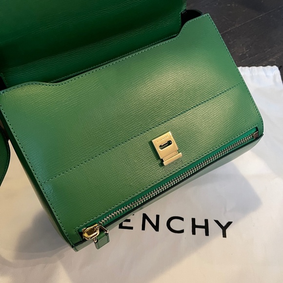 Givenchy Green Leather medium Pandora Box Bag shoulder bag with dust bag - Picture 2 of 16